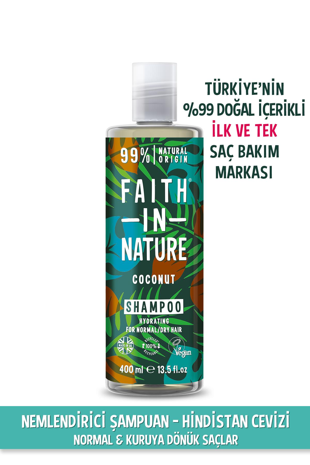 Hindistan Cevizi Nemlendirici Normal & Kuruya Dönük Saçlar İçin Şampuan
