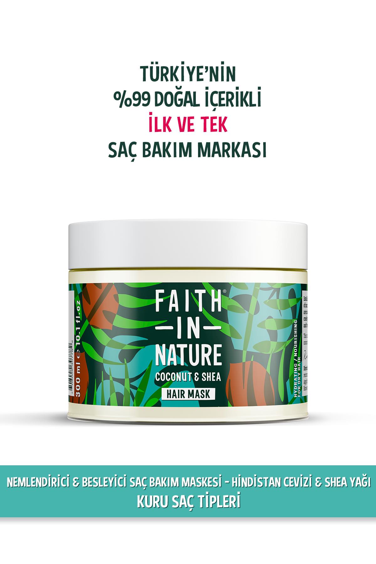 Hindistan Cevizi & Shea Yağı Nemlendirici & Besleyici Kuru Saç Tipleri İçin Saç Kremi